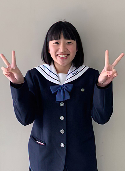 35期生　普通科　家庭科部　部長　中江麻理奈